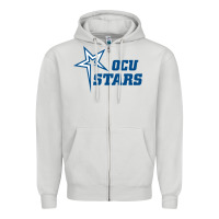 Dove Grey oklahoma city university stars1 vectorized Zipper Hoodie - linhVisuals