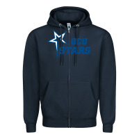 Navy oklahoma city university stars1 vectorized Zipper Hoodie - linhVisuals
