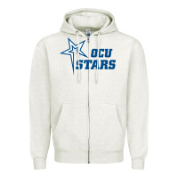 Oatmeal Heather oklahoma city university stars1 vectorized Zipper Hoodie - linhVisuals