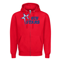 Red oklahoma city university stars1 vectorized Zipper Hoodie - linhVisuals