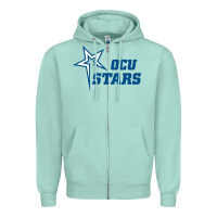 Seafoam oklahoma city university stars1 vectorized Zipper Hoodie - linhVisuals