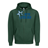 Sports Green oklahoma city university stars1 vectorized Zipper Hoodie - linhVisuals