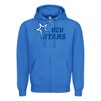 True Royal oklahoma city university stars1 vectorized Zipper Hoodie - linhVisuals