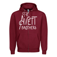 Burgundy the avett brothers Zipper Hoodie - linhVisuals