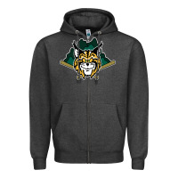 Charcoal Heather lynchburg hillcats Baseball Zipper Hoodie - linhVisuals