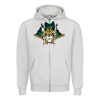 Dove Grey lynchburg hillcats Baseball Zipper Hoodie - linhVisuals