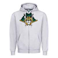 Heather Grey lynchburg hillcats Baseball Zipper Hoodie - linhVisuals