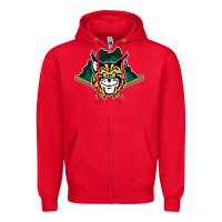 Red lynchburg hillcats Baseball Zipper Hoodie - linhVisuals