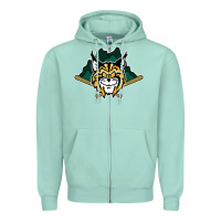 Seafoam lynchburg hillcats Baseball Zipper Hoodie - linhVisuals
