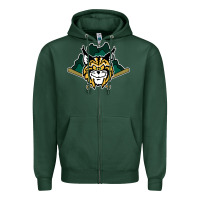 Sports Green lynchburg hillcats Baseball Zipper Hoodie - linhVisuals