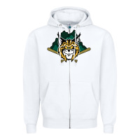 White lynchburg hillcats Baseball Zipper Hoodie - linhVisuals