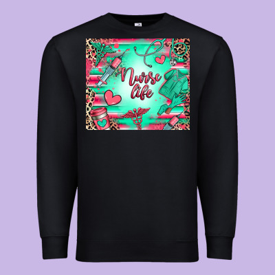 Nurse Life Premium Sweatshirt Designed By Ranaportraitstore