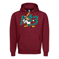Burgundy the myrtle beach pelicans baseball Zipper Hoodie - linhVisuals