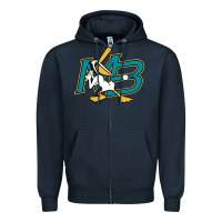 Navy the myrtle beach pelicans baseball Zipper Hoodie - linhVisuals