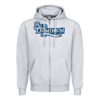 Heather Grey old dominion monarchs football Zipper Hoodie - linhVisuals