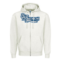 Oatmeal Heather old dominion monarchs football Zipper Hoodie - linhVisuals
