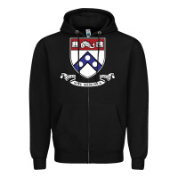 Black the pennsylvania quakers Zipper Hoodie - linhVisuals