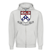 Dove Grey the pennsylvania quakers Zipper Hoodie - linhVisuals