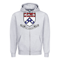 Heather Grey the pennsylvania quakers Zipper Hoodie - linhVisuals