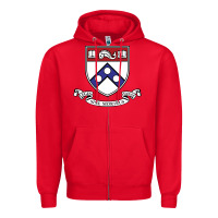 Red the pennsylvania quakers Zipper Hoodie - linhVisuals