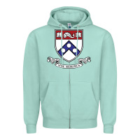 Seafoam the pennsylvania quakers Zipper Hoodie - linhVisuals