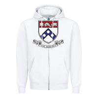 White the pennsylvania quakers Zipper Hoodie - linhVisuals