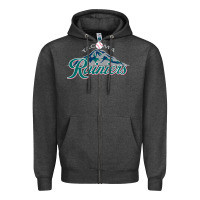 Charcoal Heather the tacoma rainiers Baseball Zipper Hoodie - linhVisuals