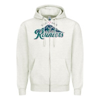 Oatmeal Heather the tacoma rainiers Baseball Zipper Hoodie - linhVisuals