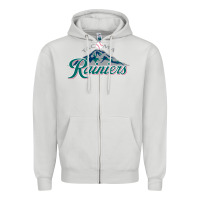 Dove Grey the tacoma rainiers Baseball Zipper Hoodie - linhVisuals