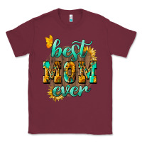 Burgundy Best Mom ever mother's day Classic Tee - HowdyJamesFarm
