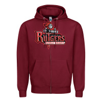 Burgundy the rutgers scarlet knights Zipper Hoodie - linhVisuals