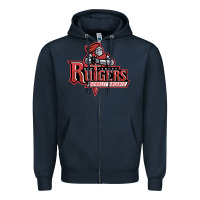 Navy the rutgers scarlet knights Zipper Hoodie - linhVisuals
