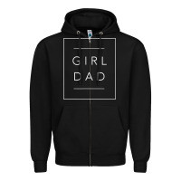 Black father of girls tee, proud new girl dad t shirt Zipper Hoodie - linhVisuals