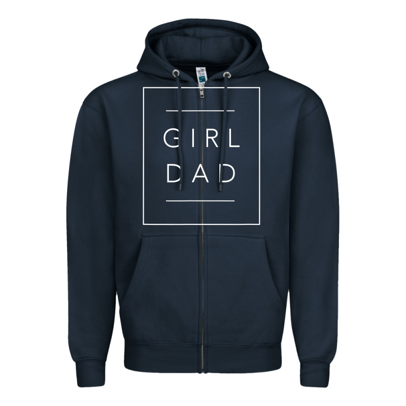 Father Of Girls Tee, Proud New Girl Dad T Shirt Zipper Hoodie by linhVisuals | Teevron