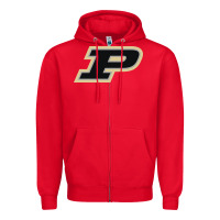 Red purdue boilermakers Zipper Hoodie - linhVisuals