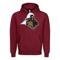 Burgundy purdue boilermakers Zipper Hoodie - linhVisuals