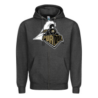 Charcoal Heather purdue boilermakers Zipper Hoodie - linhVisuals