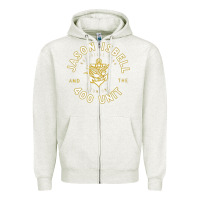 Oatmeal Heather jason isbell and the 400 unit Zipper Hoodie - linhVisuals