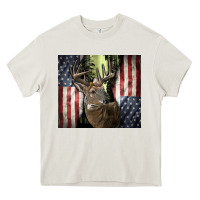 Cream usa deer hunting woods Heavy Core Tee - CowGirlArtShop