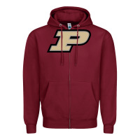 Burgundy purdue boilermakers Zipper Hoodie - linhVisuals