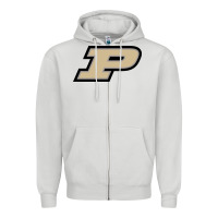 Dove Grey purdue boilermakers Zipper Hoodie - linhVisuals