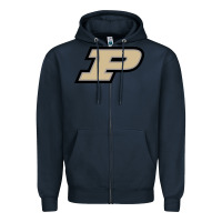 Navy purdue boilermakers Zipper Hoodie - linhVisuals