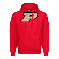 Red purdue boilermakers Zipper Hoodie - linhVisuals