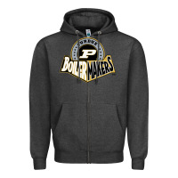 Charcoal Heather purdue boilermakers Zipper Hoodie - linhVisuals