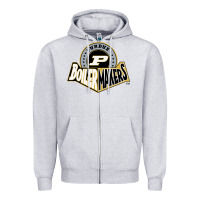 Heather Grey purdue boilermakers Zipper Hoodie - linhVisuals