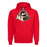 Red purdue boilermakers Zipper Hoodie - linhVisuals