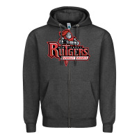 Charcoal Heather rutgers scarlet knights Zipper Hoodie - linhVisuals