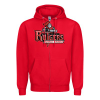 Red rutgers scarlet knights Zipper Hoodie - linhVisuals