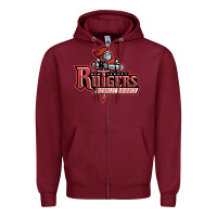 Burgundy rutgers scarlet knights Zipper Hoodie - linhVisuals