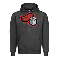 Charcoal Heather rutgers scarlet knights Zipper Hoodie - linhVisuals